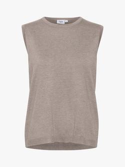 Saint Tropez Mila Knitted Vest Top - view 2, Atmos Melange
