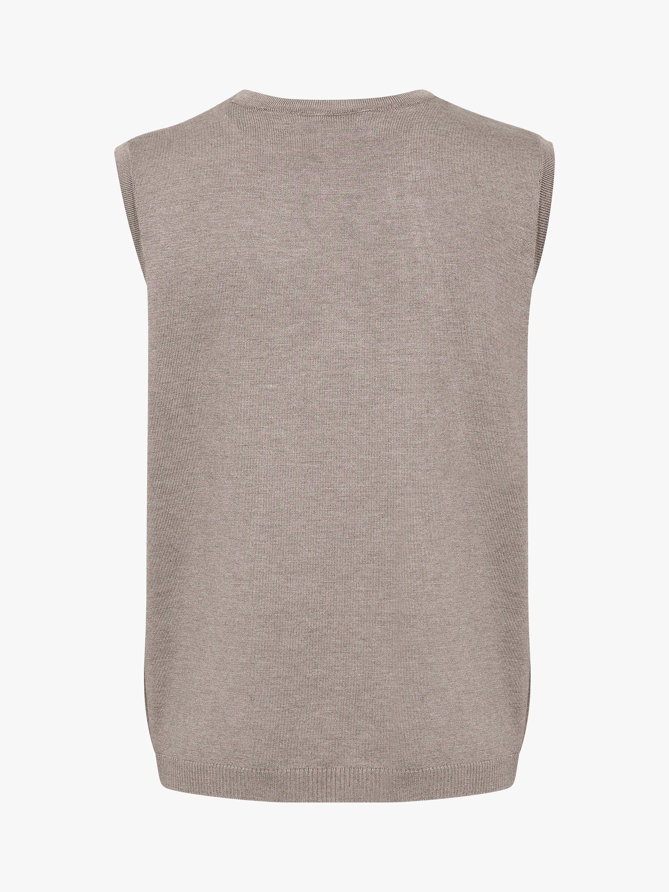 Product image 3 of 6, which shows Saint Tropez Mila Knitted Vest Top, Atmos Melange, XS