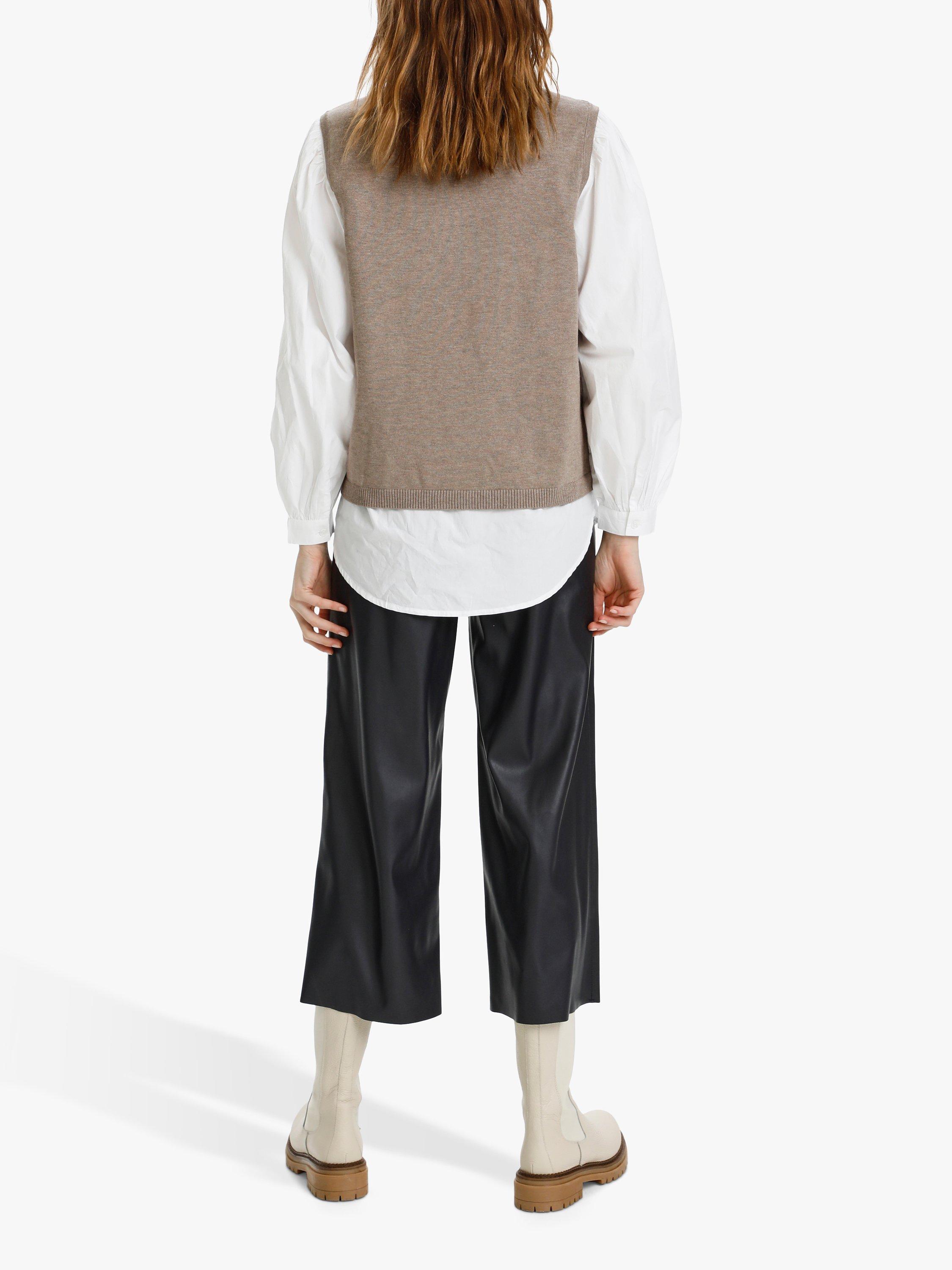 Product image 4 of 6, which shows Saint Tropez Mila Knitted Vest Top, Atmos Melange, XS