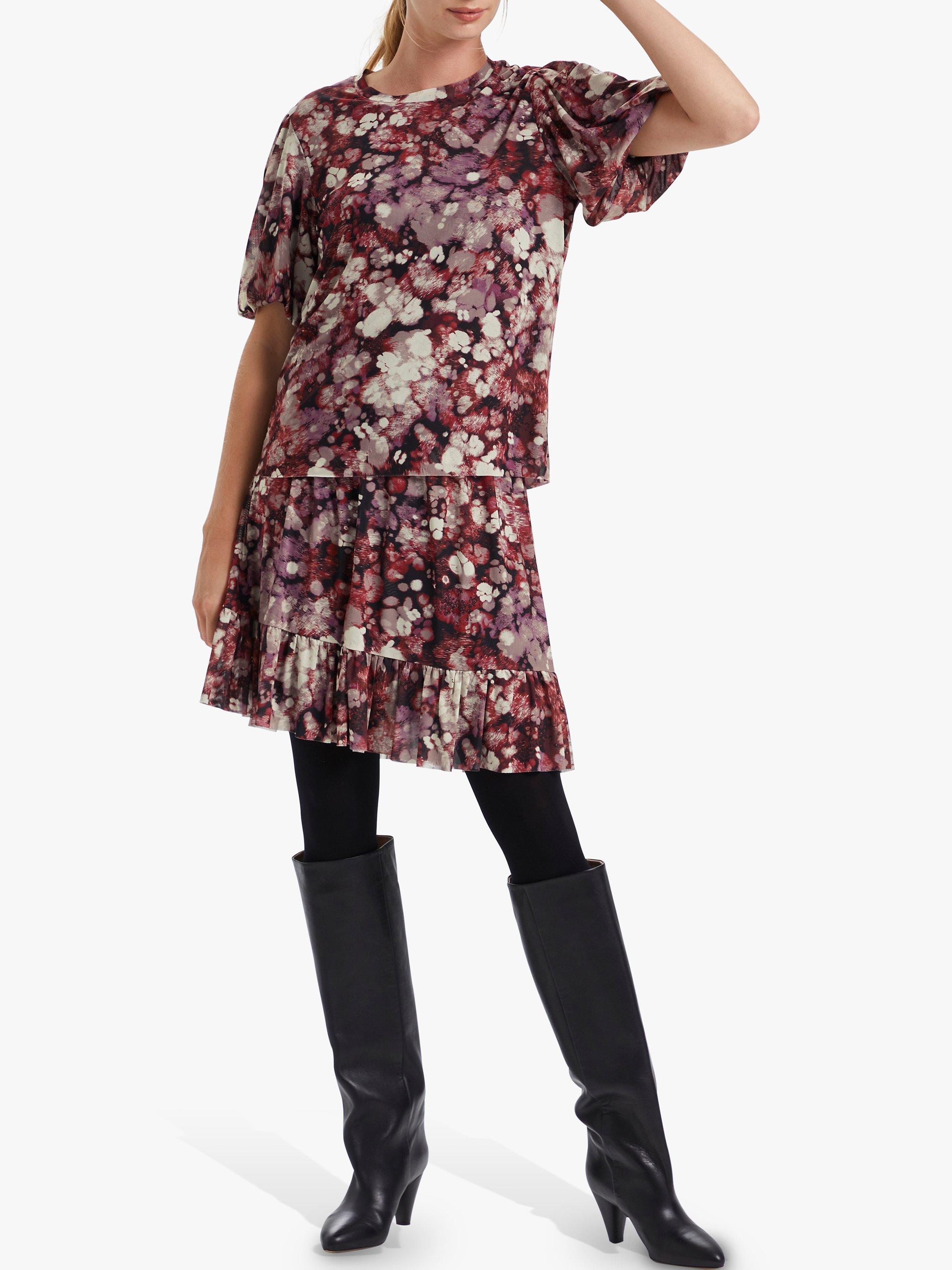 Soaked In Luxury Ila Splash Print Top, Brown/Multi