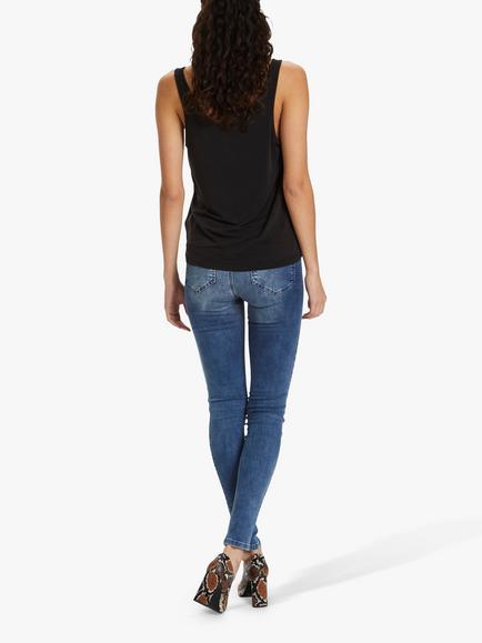 Soaked In Luxury Columbine V-Neck Tank Top - view 2, Black