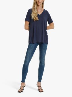 Soaked In Luxury Columbine Oversized T-Shirt, Navy