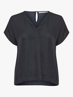 InWear Rinda V-Neck Top - view 2, Marine Blue