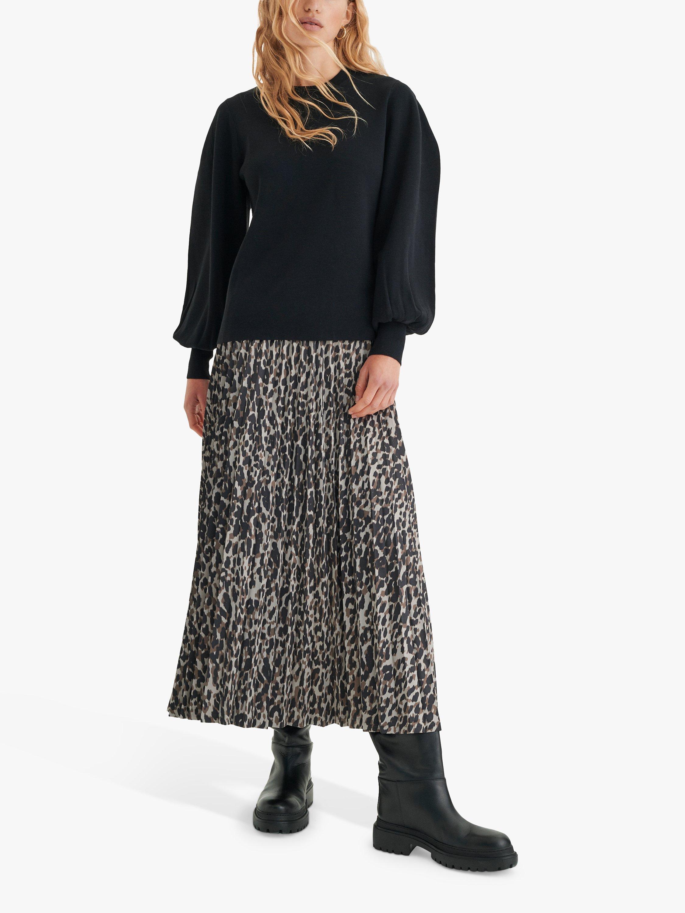 Product image 1 of 7, which shows InWear Sammy Balloon Sleeve Jumper, Black, M