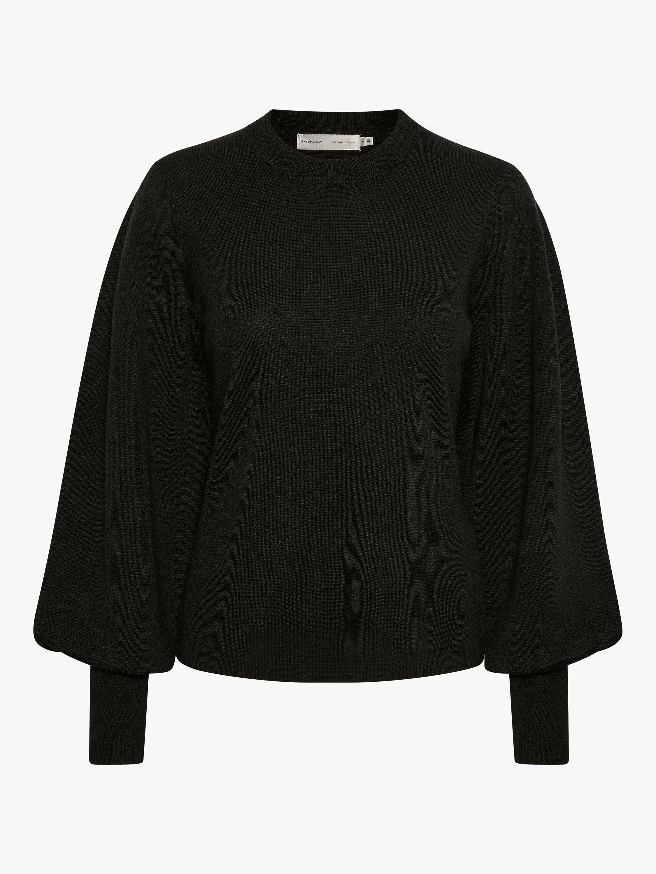 Product image 4 of 7, which shows InWear Sammy Balloon Sleeve Jumper, Black, M
