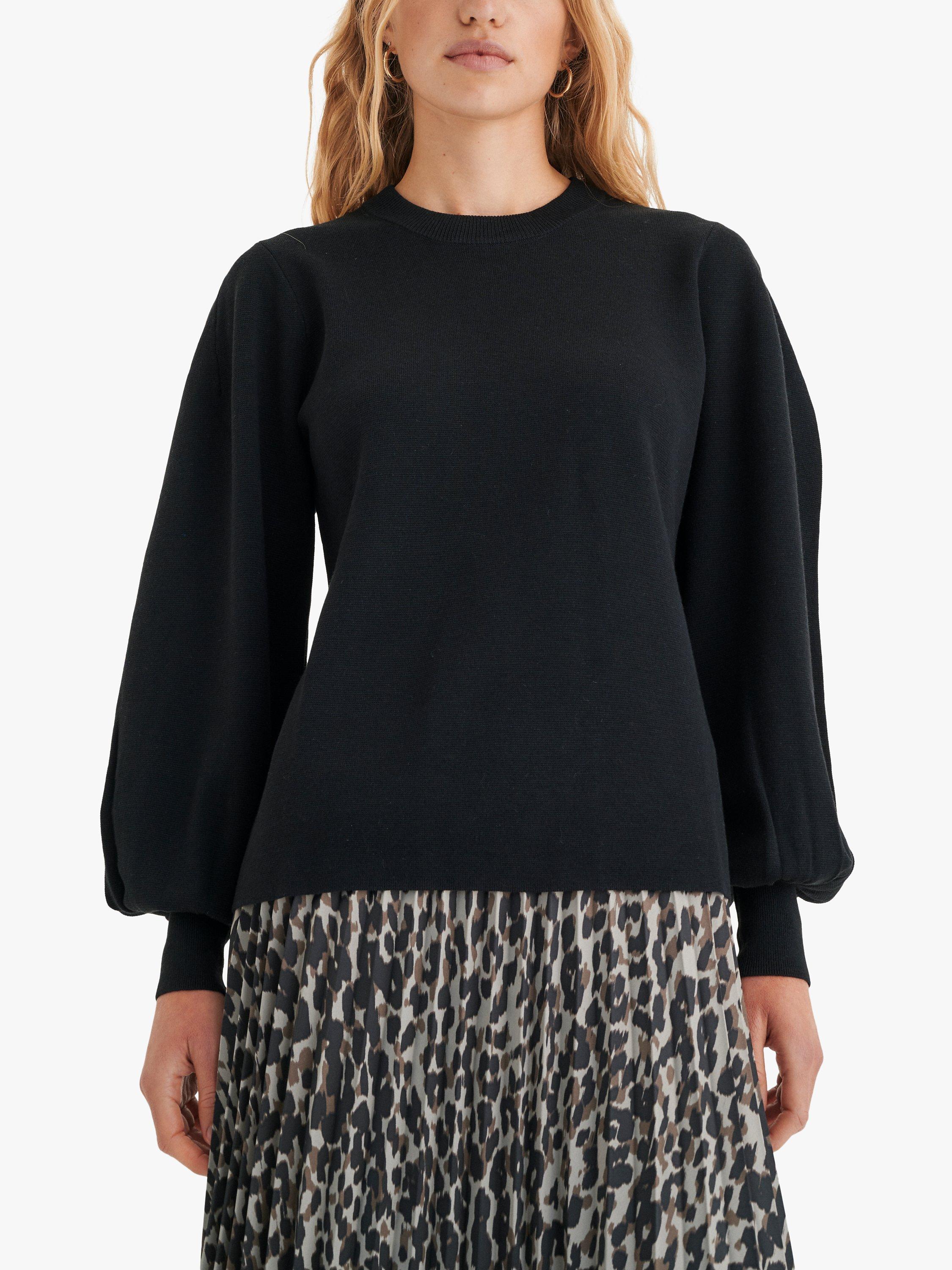 Product image 6 of 7, which shows InWear Sammy Balloon Sleeve Jumper, Black, M