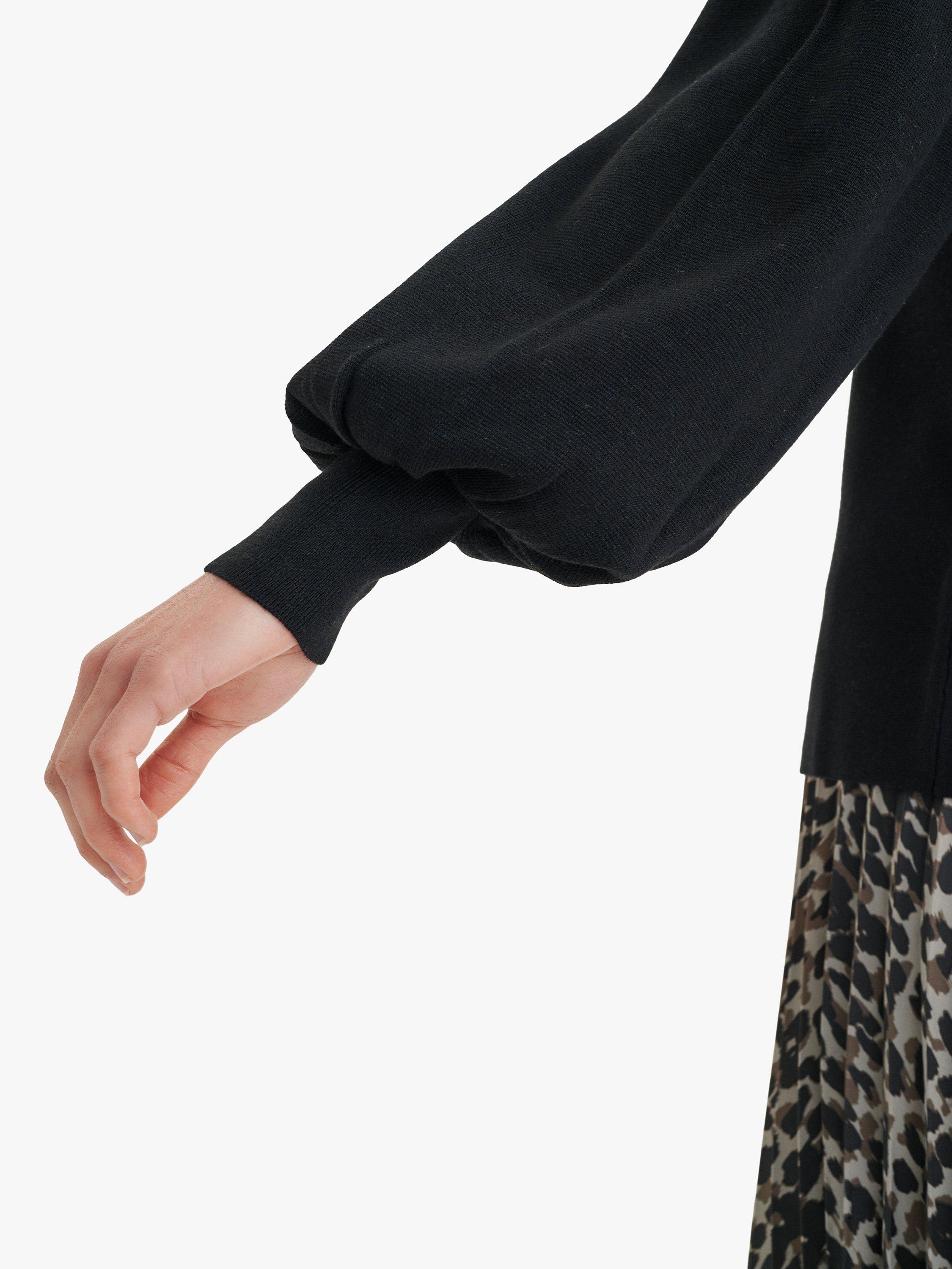 Product image 2 of 7, which shows InWear Sammy Balloon Sleeve Jumper, Black, M