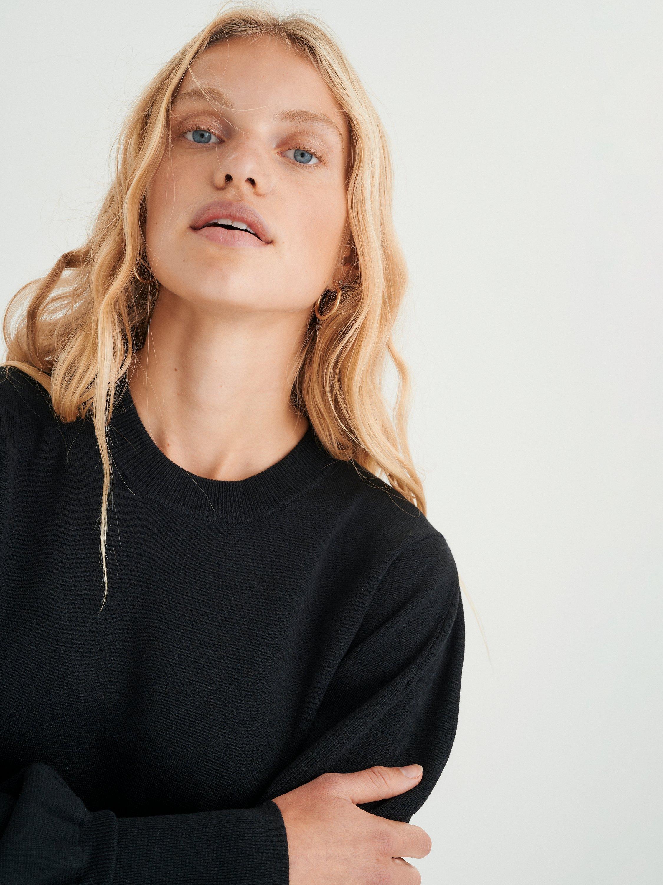 Product image 7 of 7, which shows InWear Sammy Balloon Sleeve Jumper, Black, M