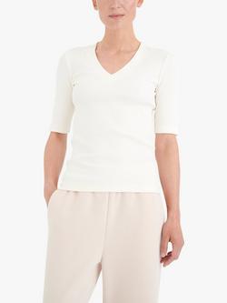 InWear Dagna V-Neck T-Shirt - view 2, Whisper White