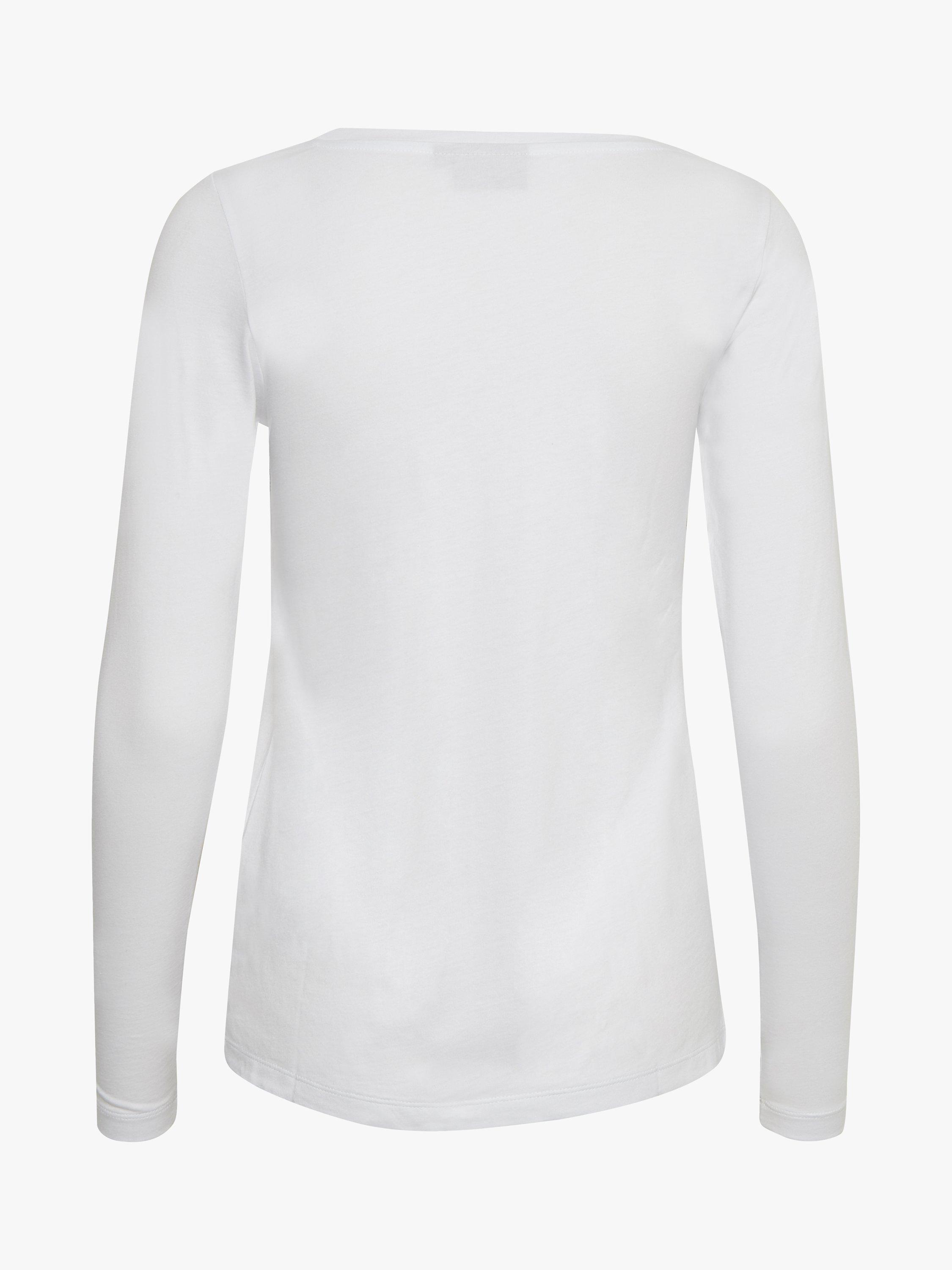Product image 3 of 8, which shows InWear Rena Long Sleeve T-Shirt, Pure White, XS