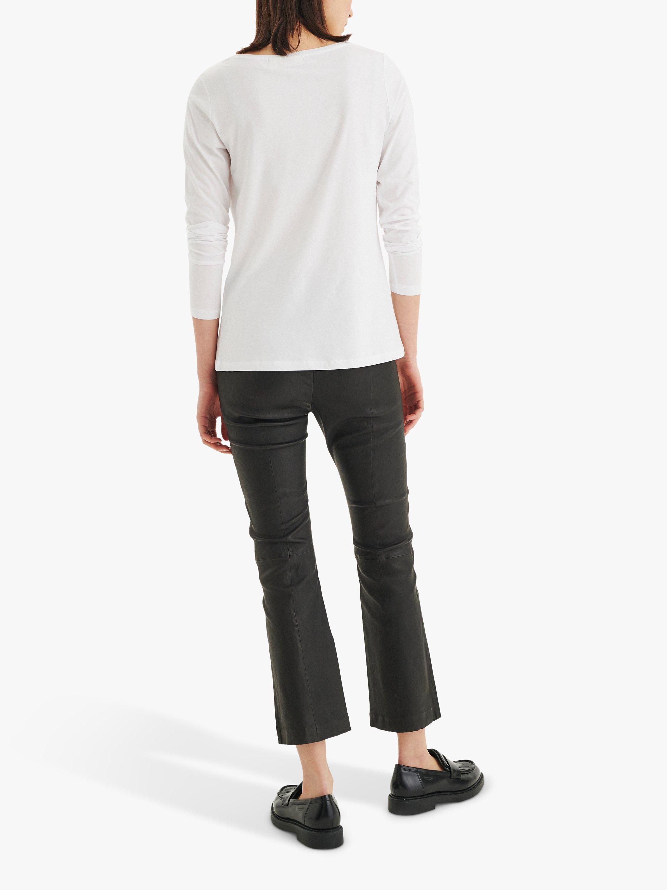 Product image 4 of 8, which shows InWear Rena Long Sleeve T-Shirt, Pure White, XS
