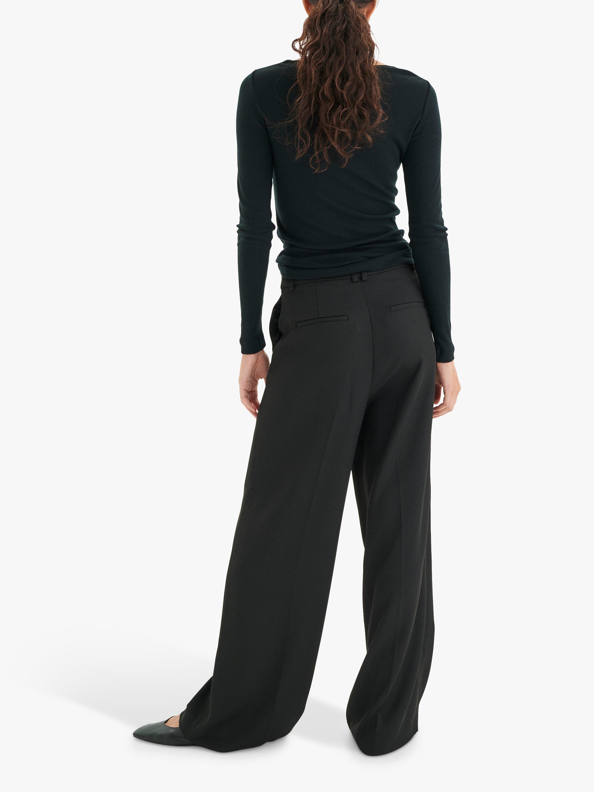 Product image 4 of 7, which shows InWear Fang Long Sleeve Wool T-Shirt, Black, XS