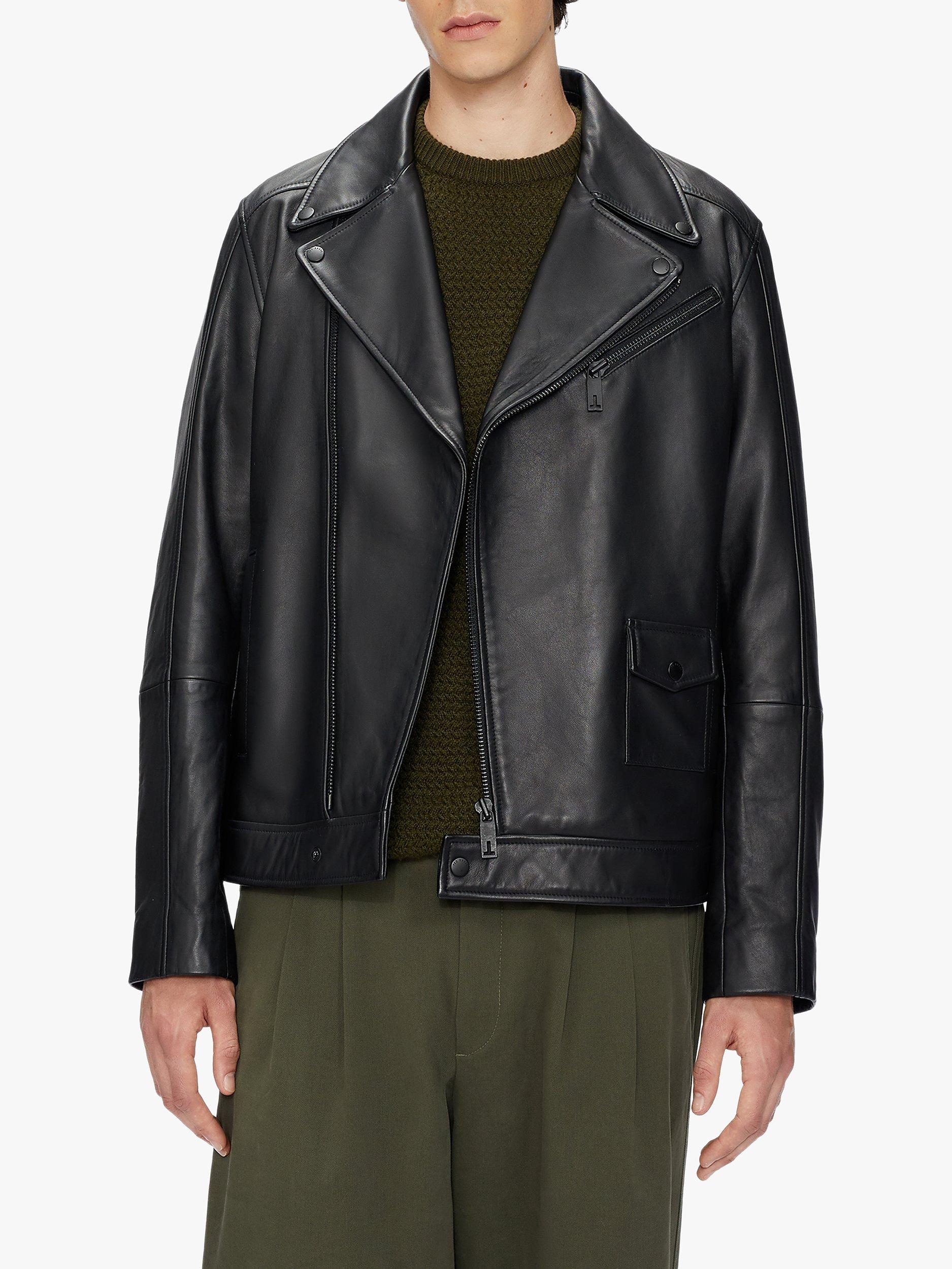 Ted Baker Carve Leather Biker Jacket