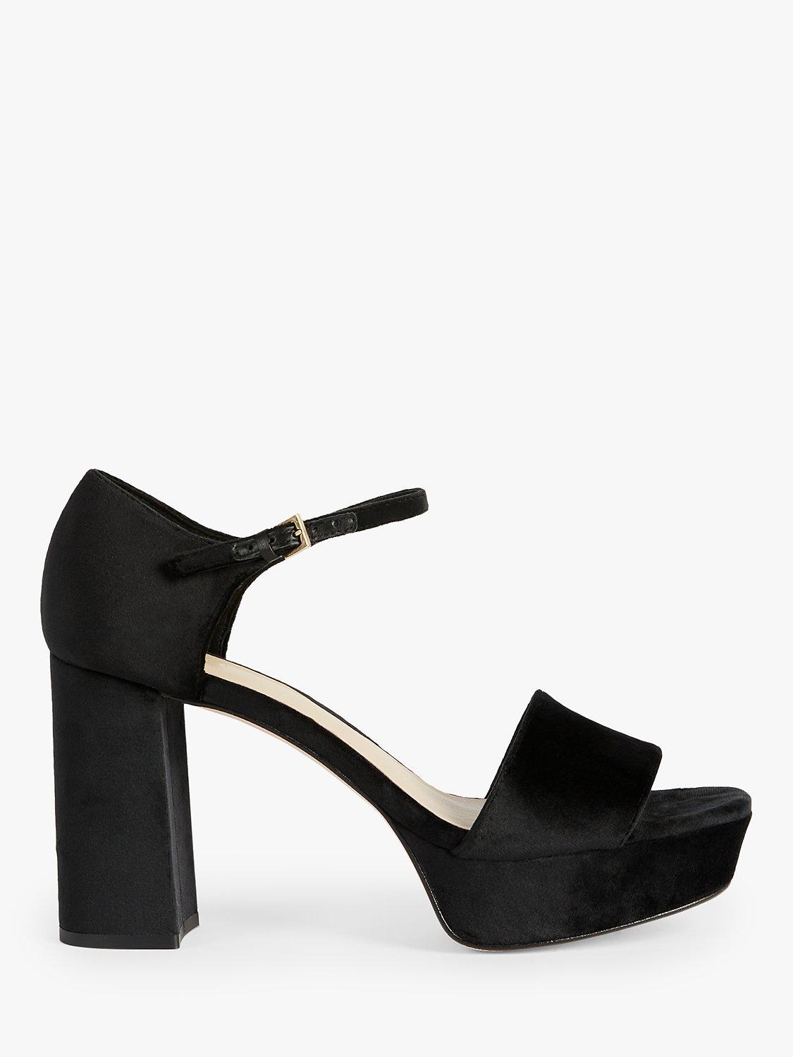 Ted Baker Auritaa Velvet Heeled Platform Sandals