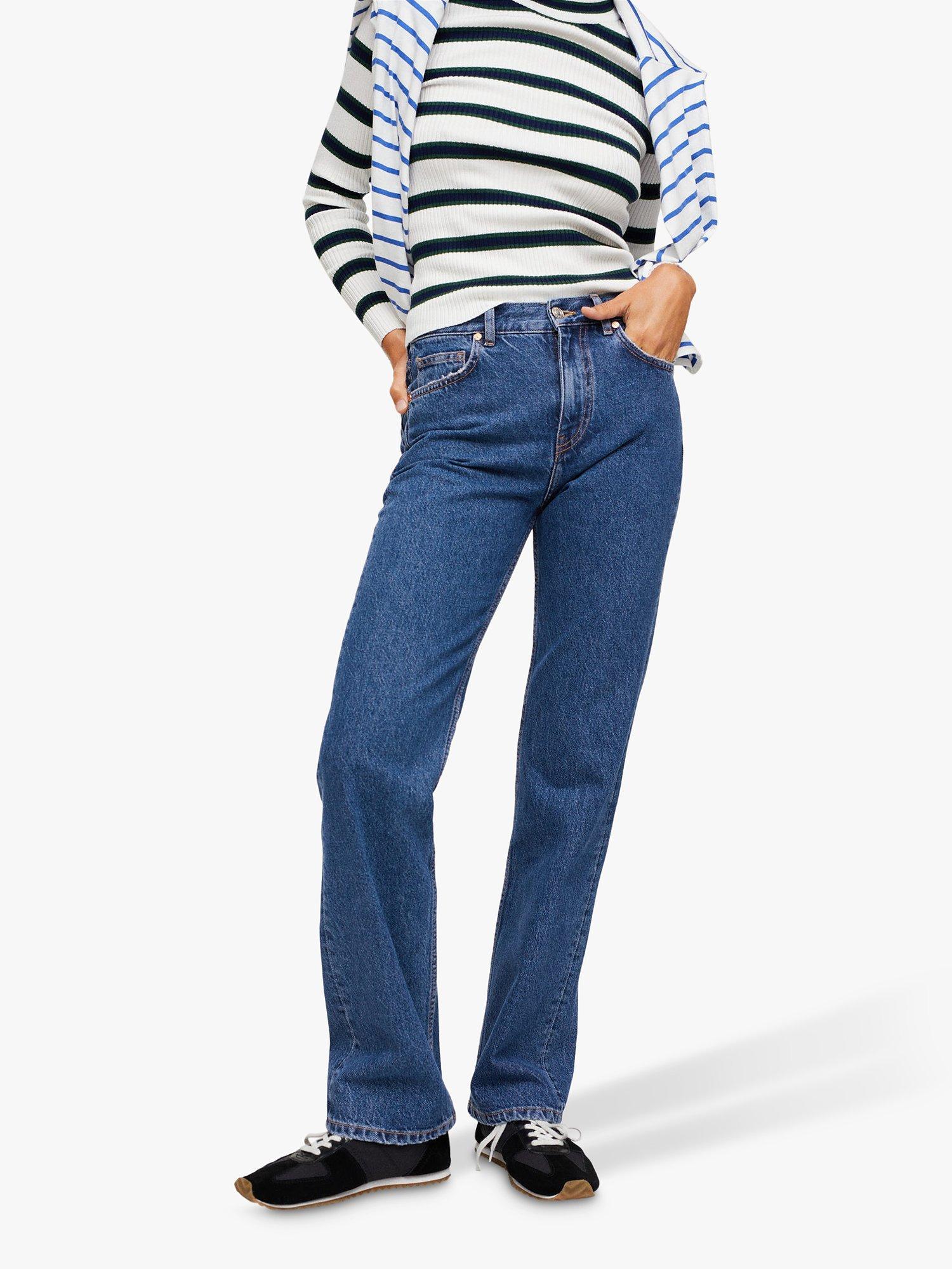 Mango Gala Bootcut Jeans, Open Blue, 6