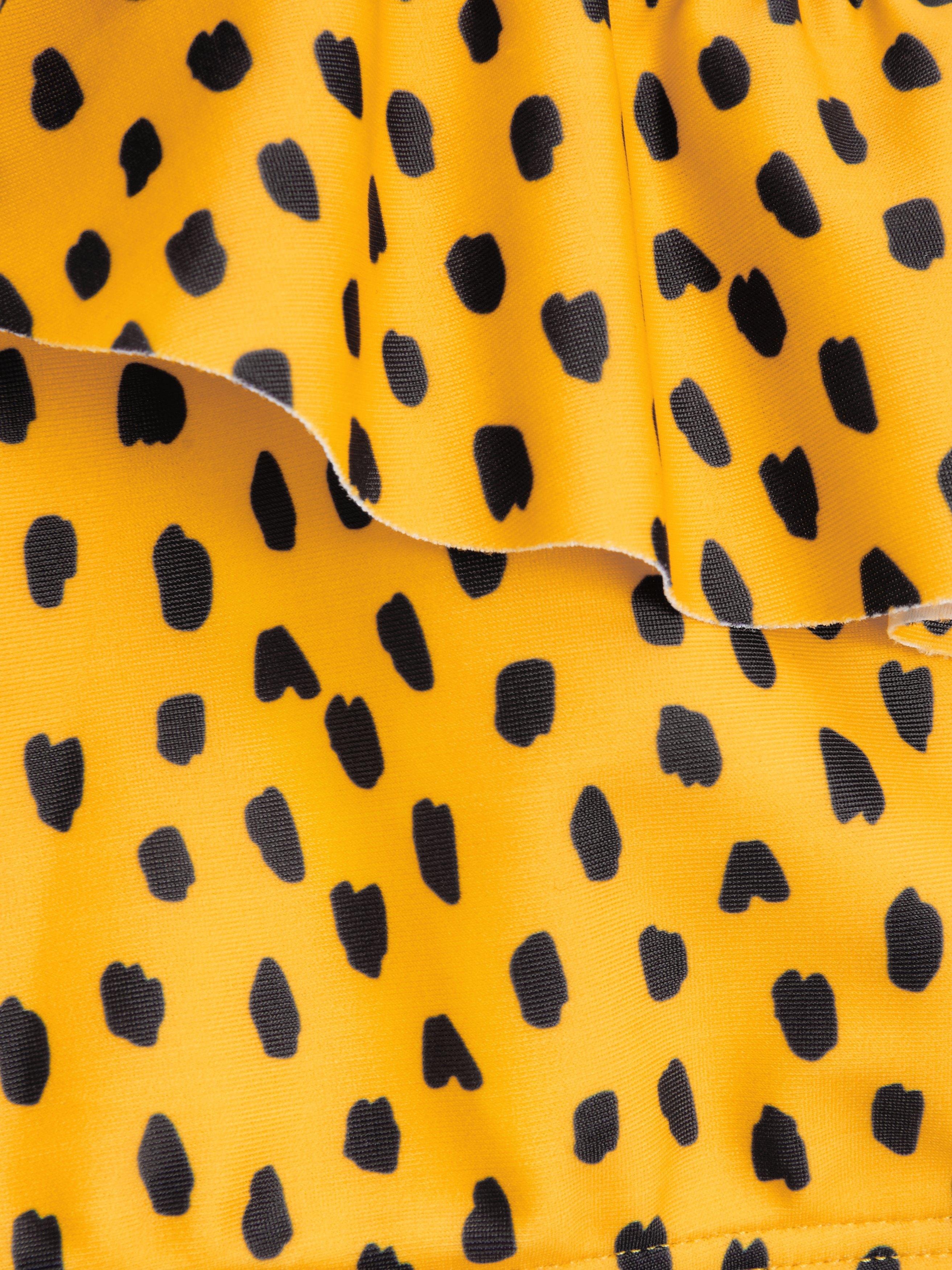 Product image 2 of 3, which shows John Lewis Kids' Animal Spot Bikini Set, Yellow/Multi, 8 years