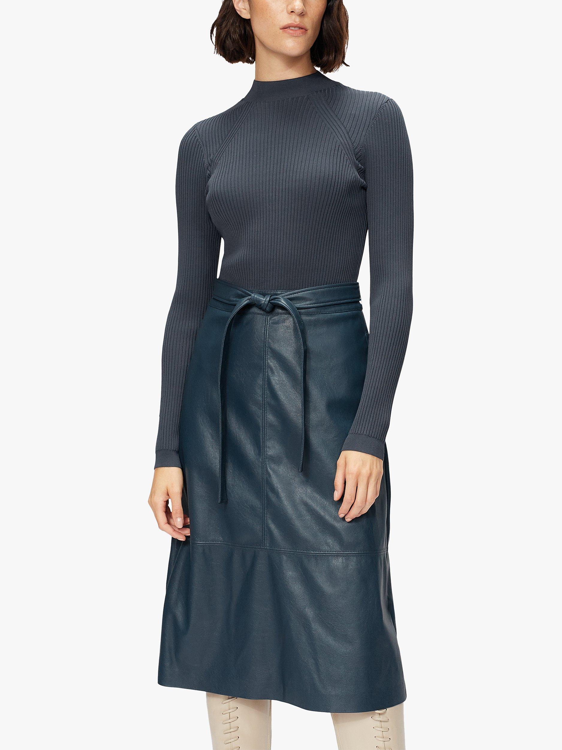 Ted Baker Knit Bodice Midi Dress, Midnight