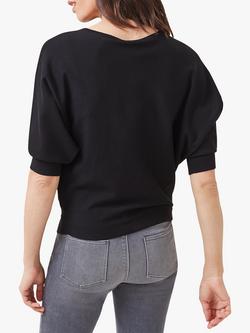 Phase Eight Cristine Fine Knit Batwing Jumper - view 2, Black