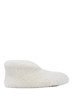 Celtic & Co.Teddy Sheepskin Soft Sole Bootee Slippers, Ecru