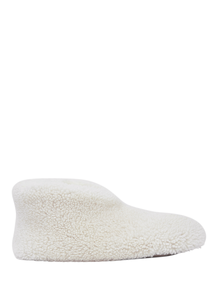 Celtic & Co.Teddy Sheepskin Soft Sole Bootee Slippers, Ecru