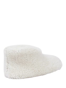 Celtic & Co.Teddy Sheepskin Soft Sole Bootee Slippers - view 2, Ecru