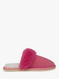 Celtic & Co. TurnBack Sheepskin Mule Slippers, Raspberry