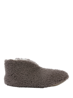Celtic & Co.Teddy Sheepskin Soft Sole Bootee Slippers, Vole