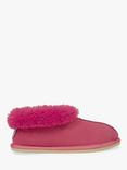 Celtic & Co. Sheepskin Soft Sole Bootee Slippers, Raspberry