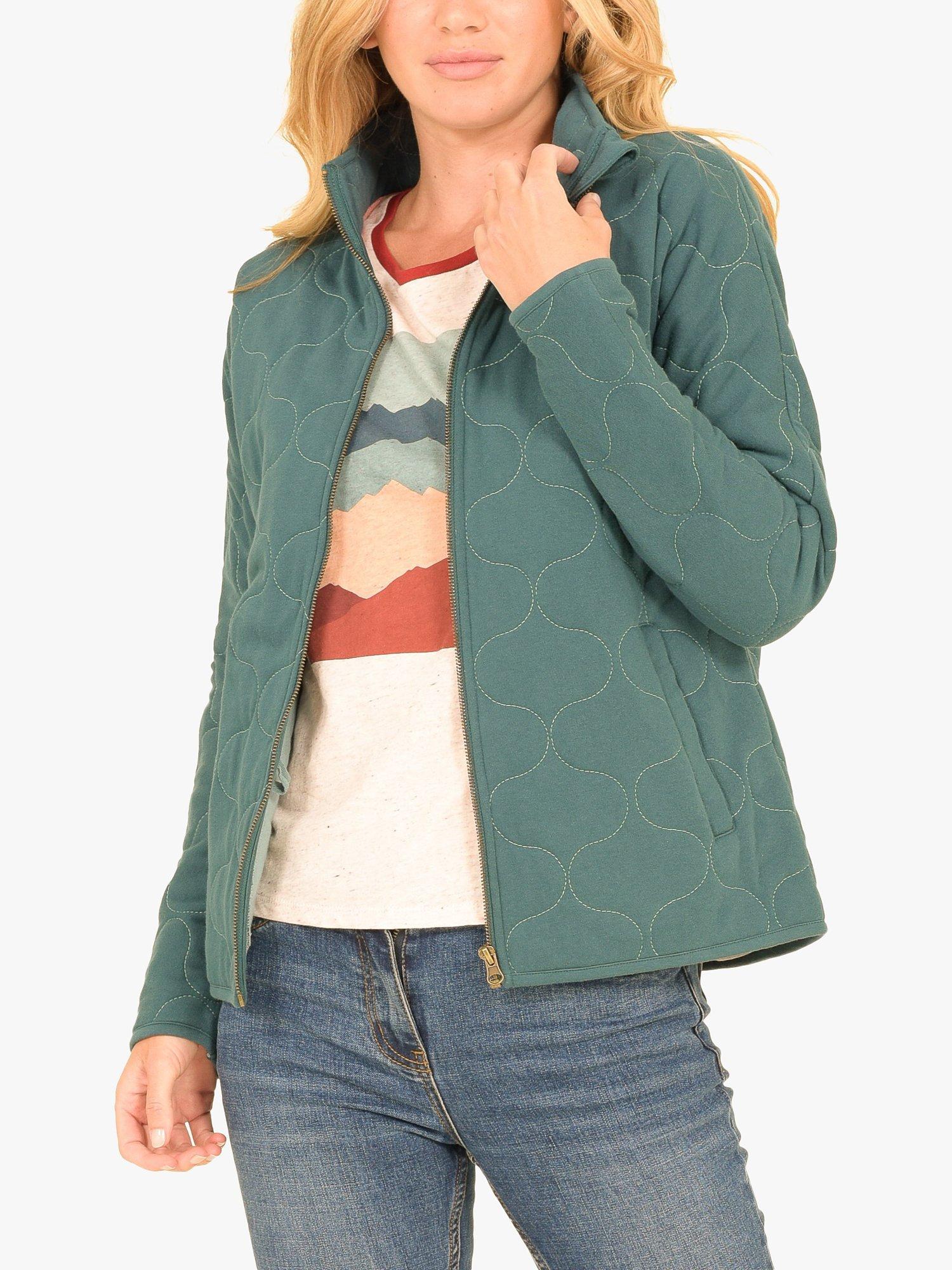 Brakeburn Quilted Bomber Jacket, Green