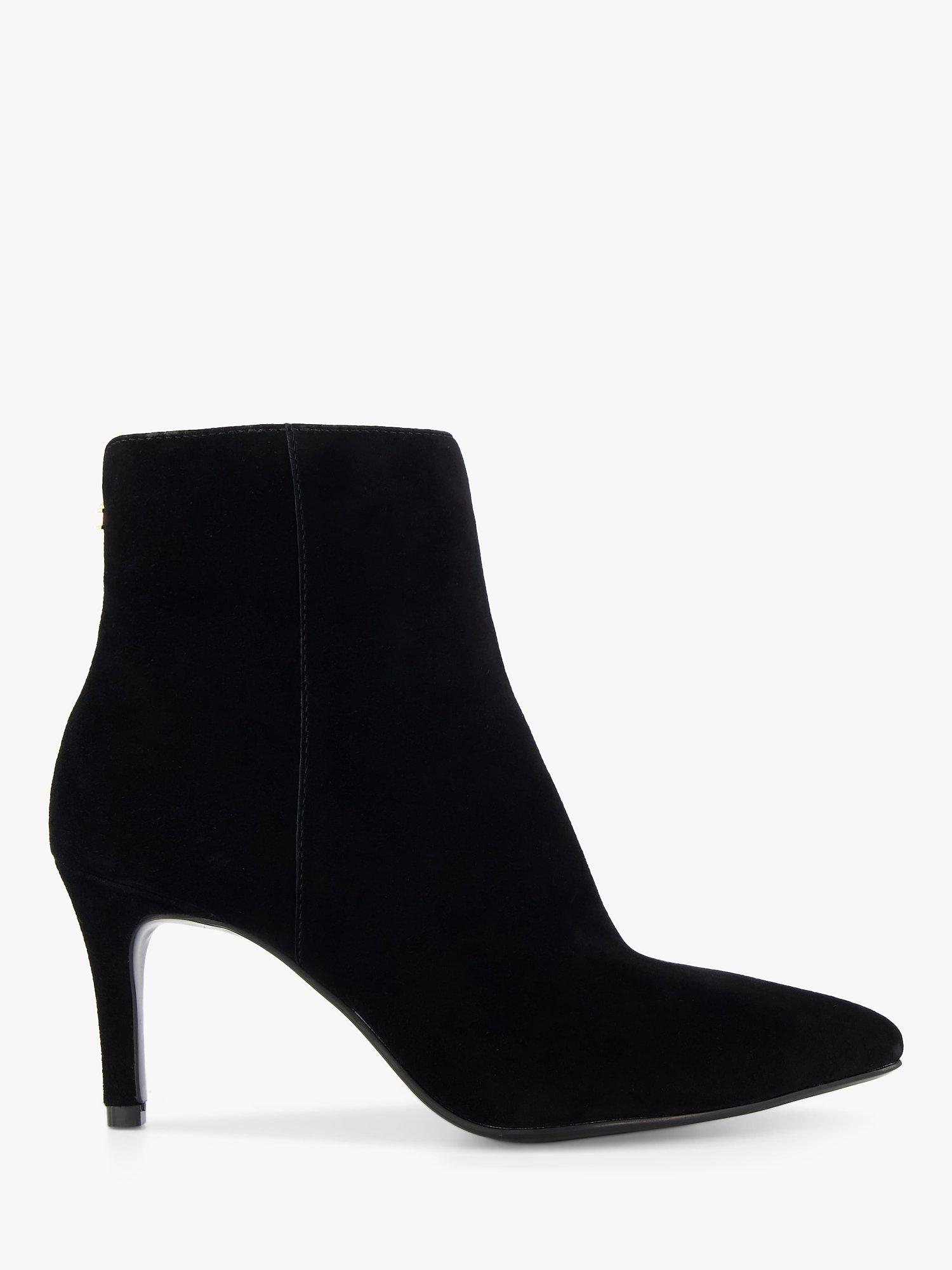 Dune Obsessive2 Suede Pointed Toe Ankle Boots