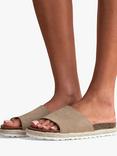 Celtic & Co. Suede Slip On Sandals, Camel