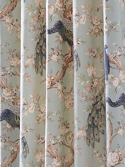 Laura Ashley Belvedere Pair Lined Eyelet Curtains - view 2, Duck Egg