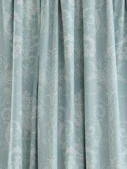 Laura Ashley Josette Pair Blackout Lined Pencil Pleat Curtains - view 2, Duck Egg