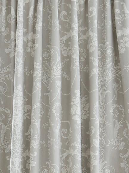 Laura Ashley Josette Pair Blackout Lined Pencil Pleat Curtains - view 2, Dove Grey