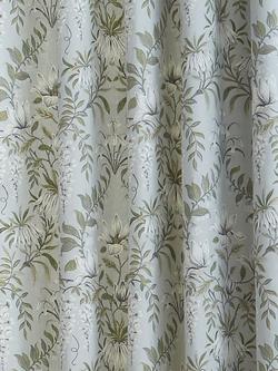 Laura Ashley Parterre Pair Lined Eyelet Curtains - view 2, Sage