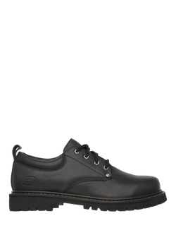 Skechers Tom Cats Leather Lace Up Oxford Shoes, Black