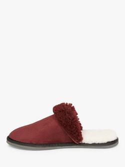 Celtic & Co. Turnback Sheepskin Mule Slippers - view 2, Merlot