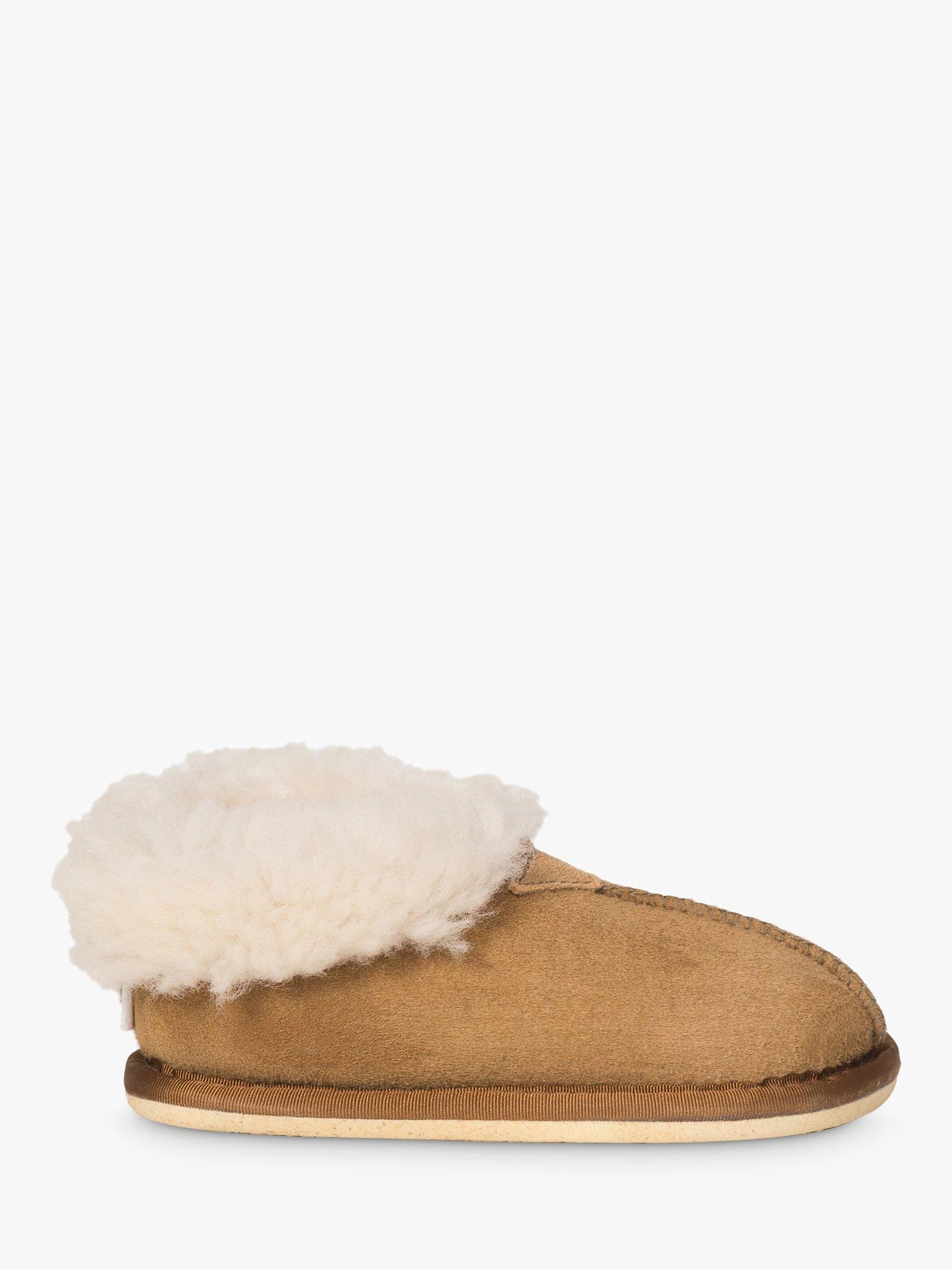 Product image 1 of 4, which shows Celtic & Co. Kids' Sheepskin Slippers, Spice, 5-6 Jnr