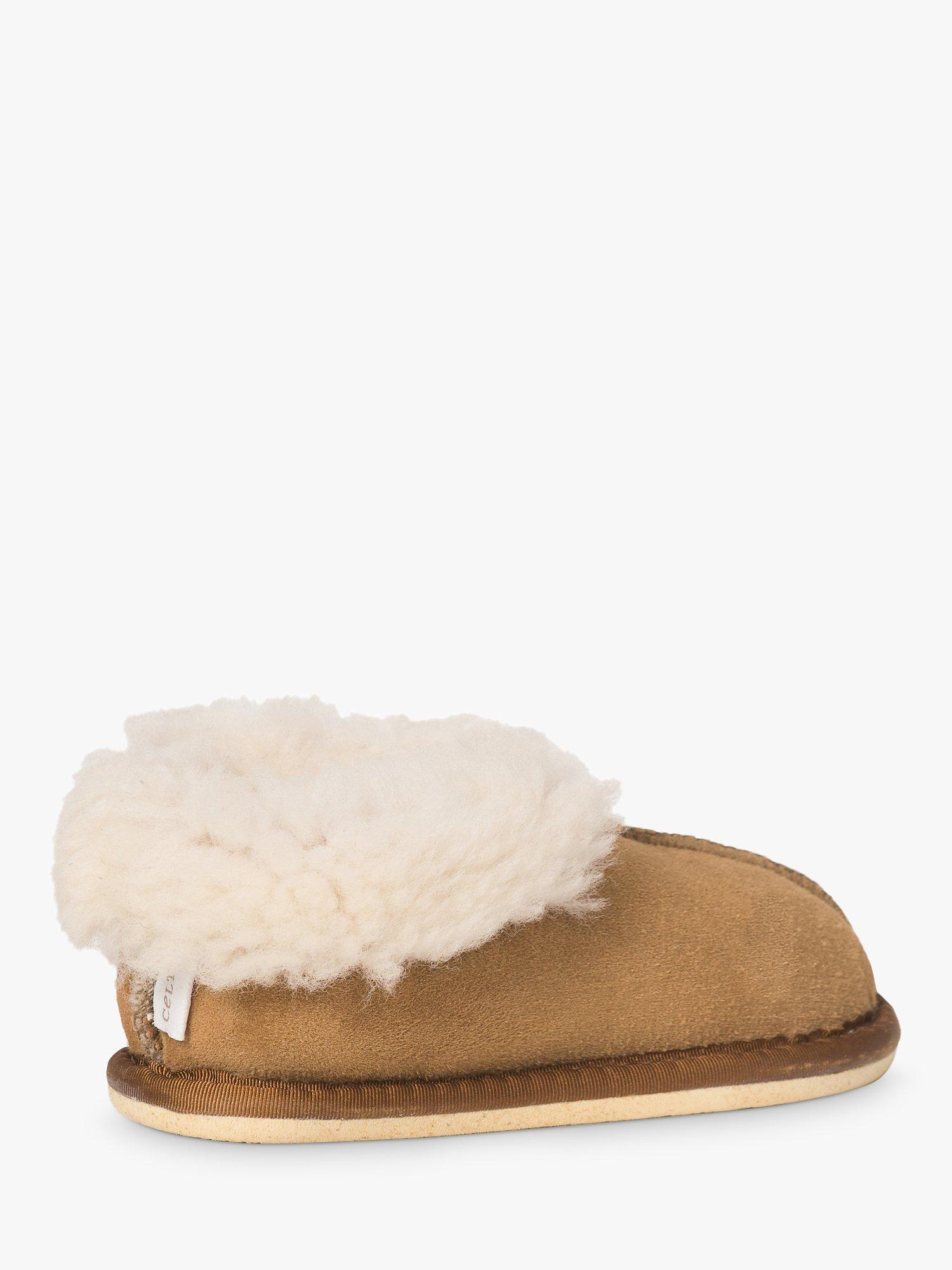 Product image 2 of 4, which shows Celtic & Co. Kids' Sheepskin Slippers, Spice, 5-6 Jnr