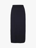 Celtic & Co. Plain Wool Midi Skirt, Navy