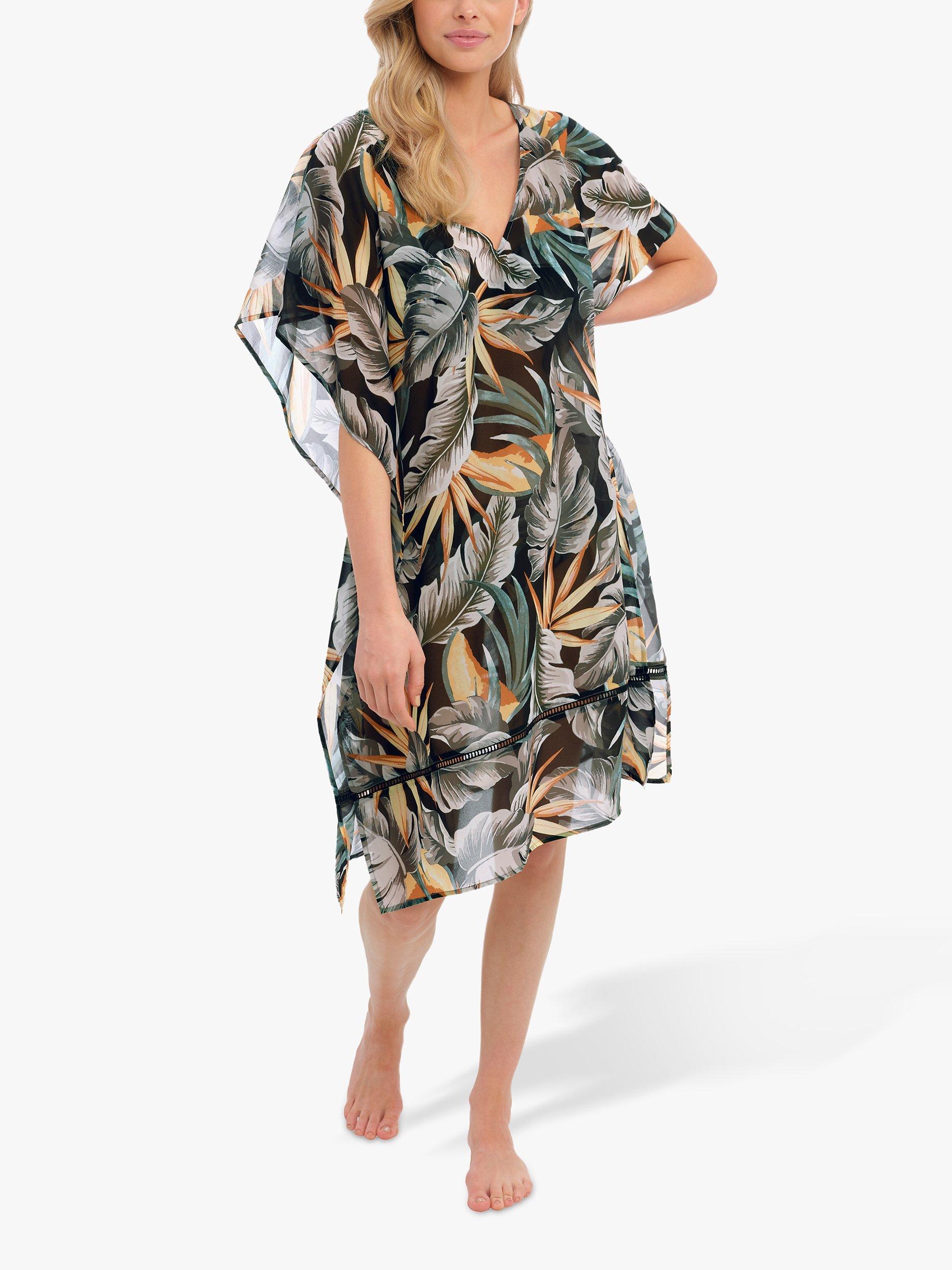 Fantasie Bamboo Grove Kaftan, Jet/Multi, Jet/Multi