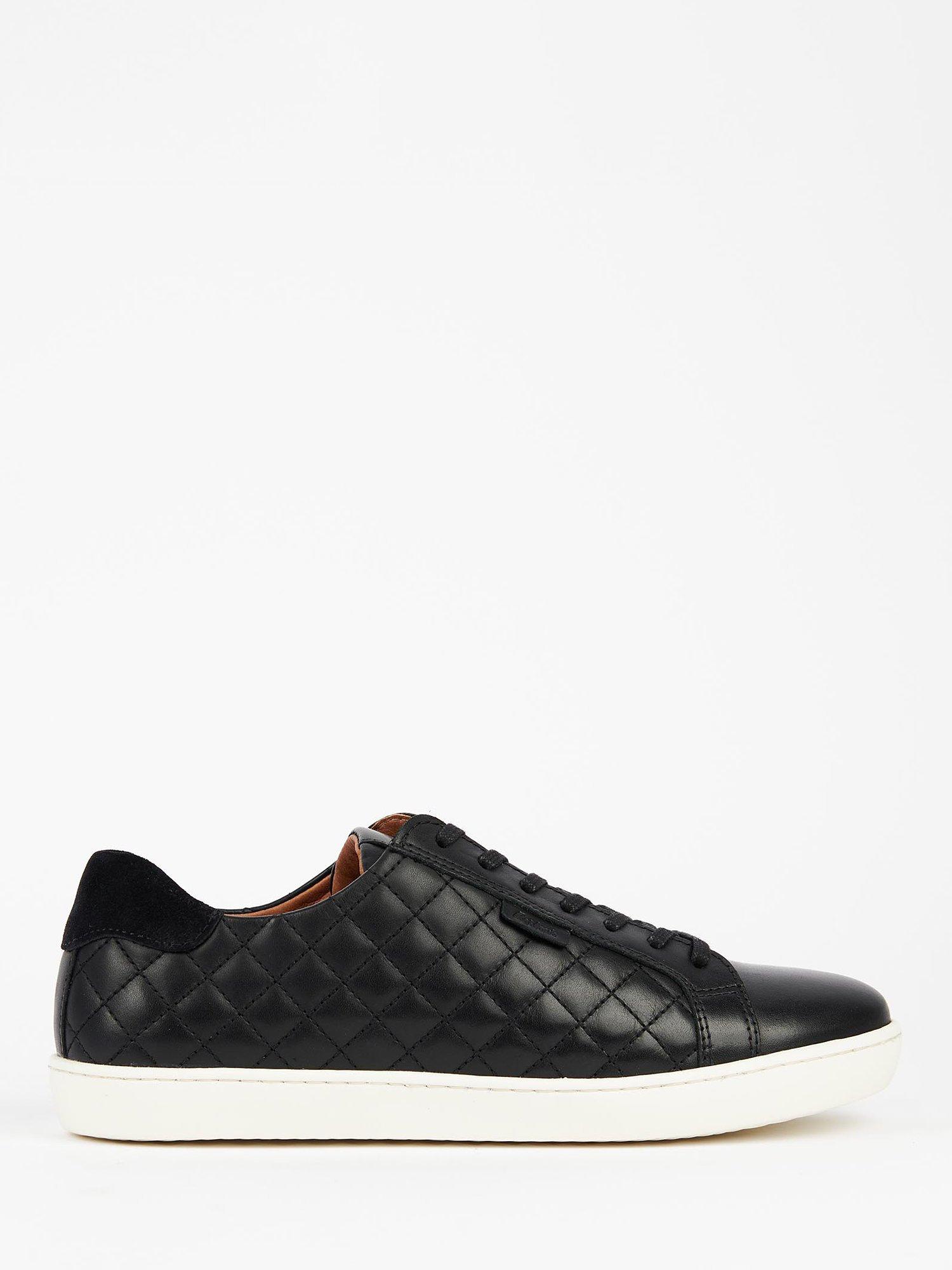 Barbour Bridget Quilted Trainers, Black, 7