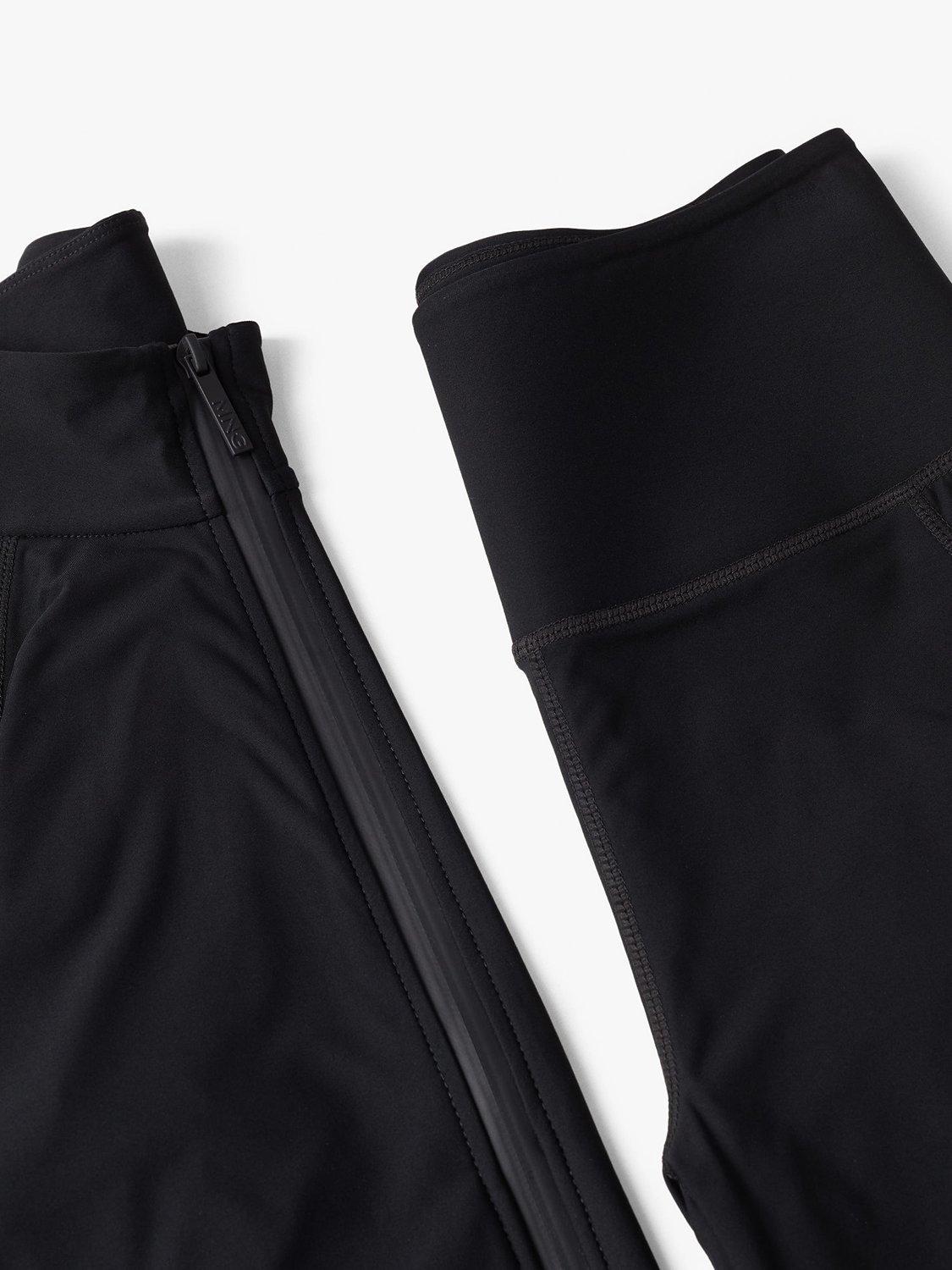 Product image 8 of 8, which shows Mango Warmyj Zip Front Sweatshirt, Black, S