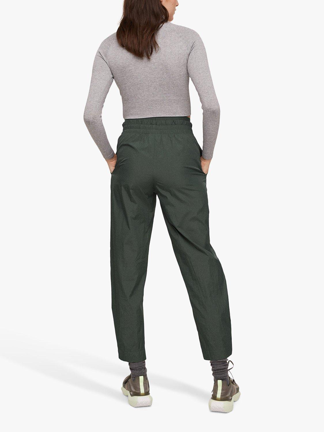 Product image 2 of 6, which shows Mango Marin High Waist Active Joggers, Bright Green, XS