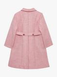 Trotters Kids' Classic Wool Longline Coat, Pink