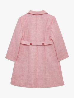 Trotters Kids' Classic Wool Longline Coat - view 2, Pink