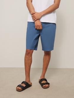 John Lewis Stretch Chino Shorts, China Blue