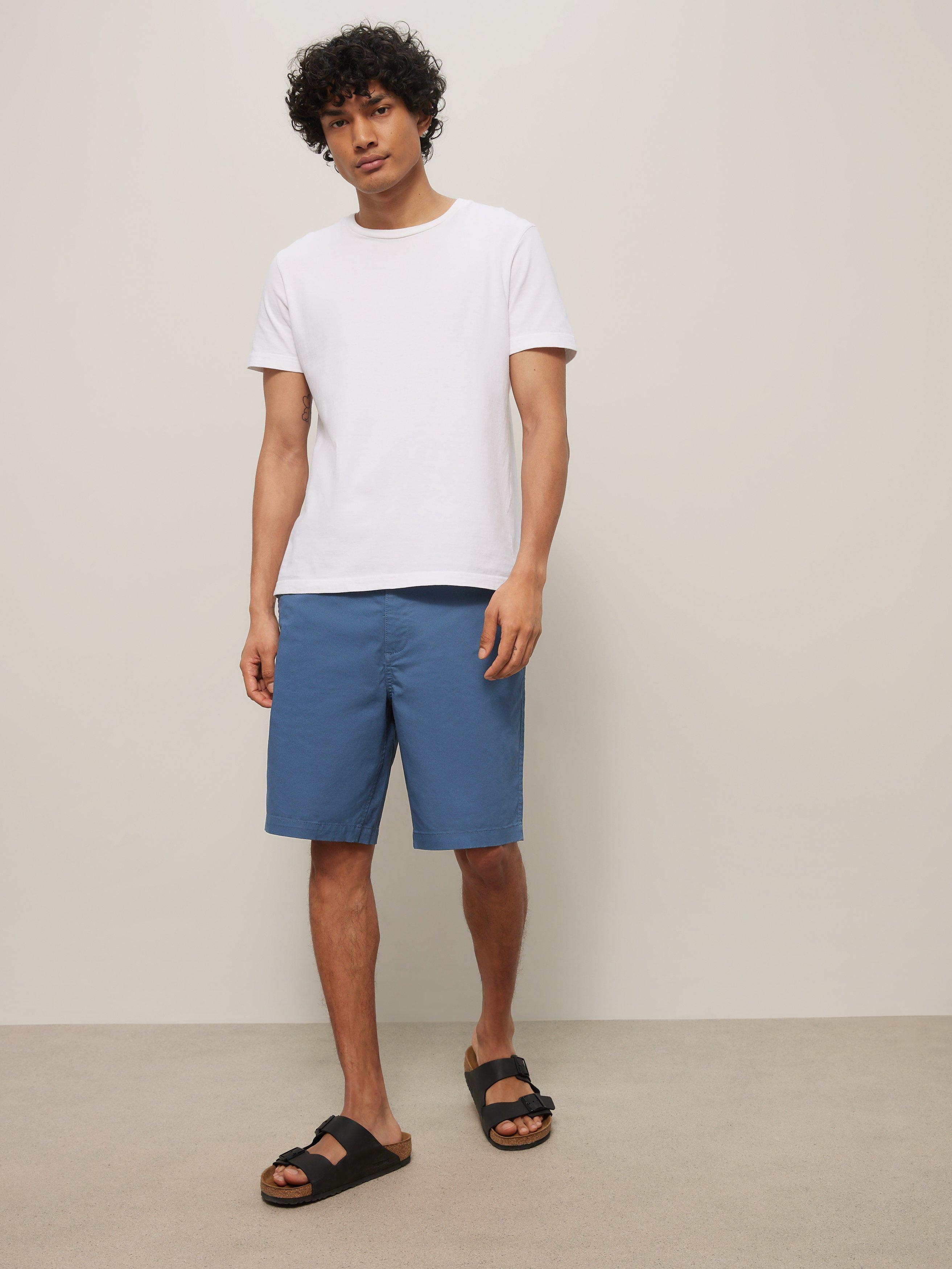 John Lewis Stretch Chino Shorts, China Blue, 30R