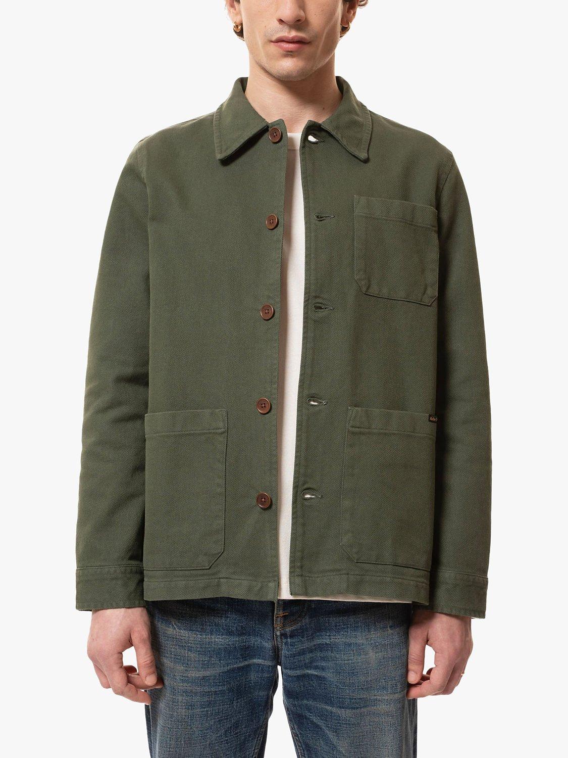 Nudie Jeans Barney Worker Jacket, Olive, S