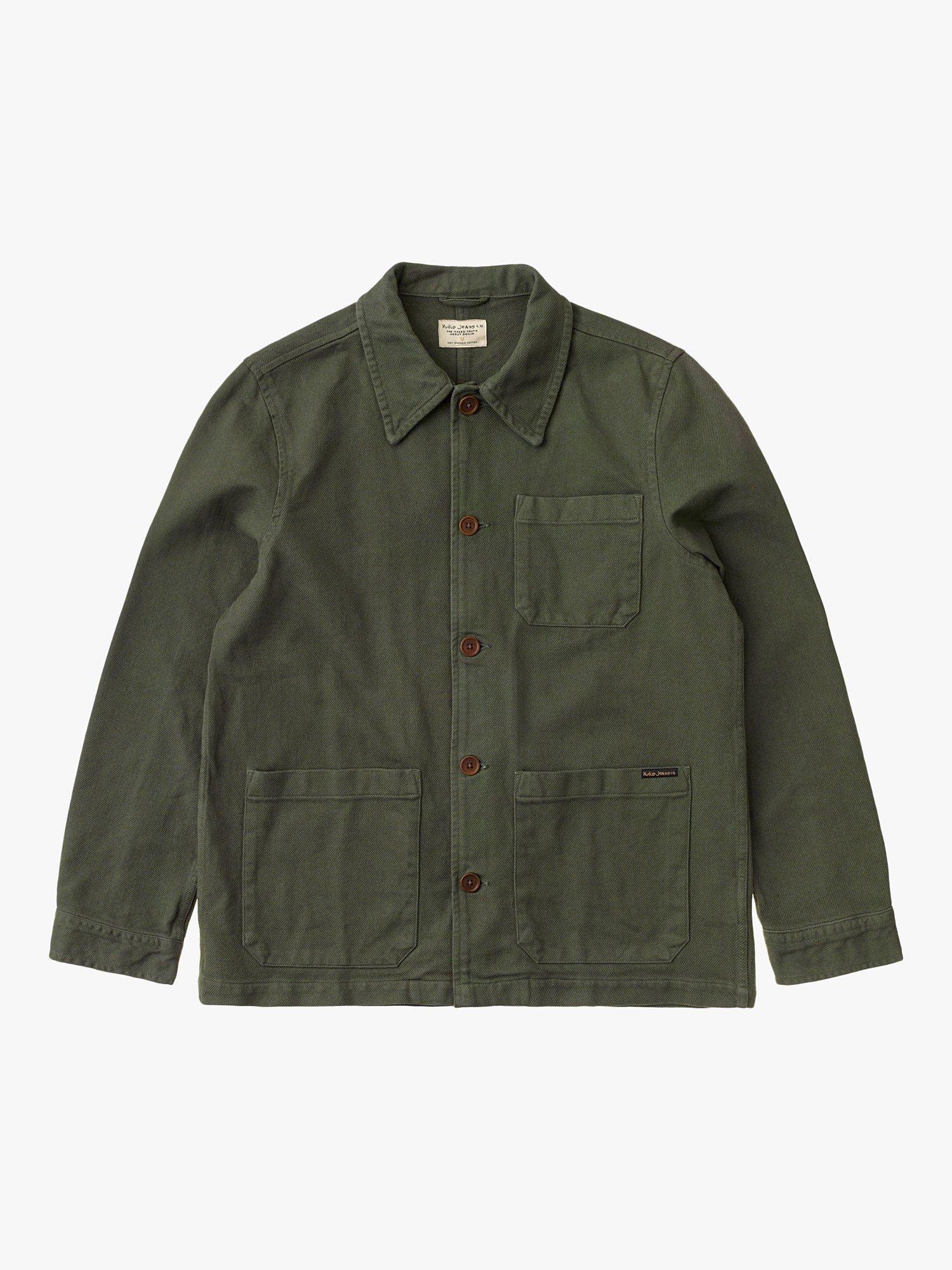 Nudie Jeans Barney Worker Jacket, Olive, S